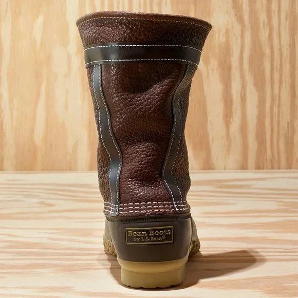 L.L.BEAN x TODD SNYDER Chocolate Bison Leather Bean Boots  display picture 1
